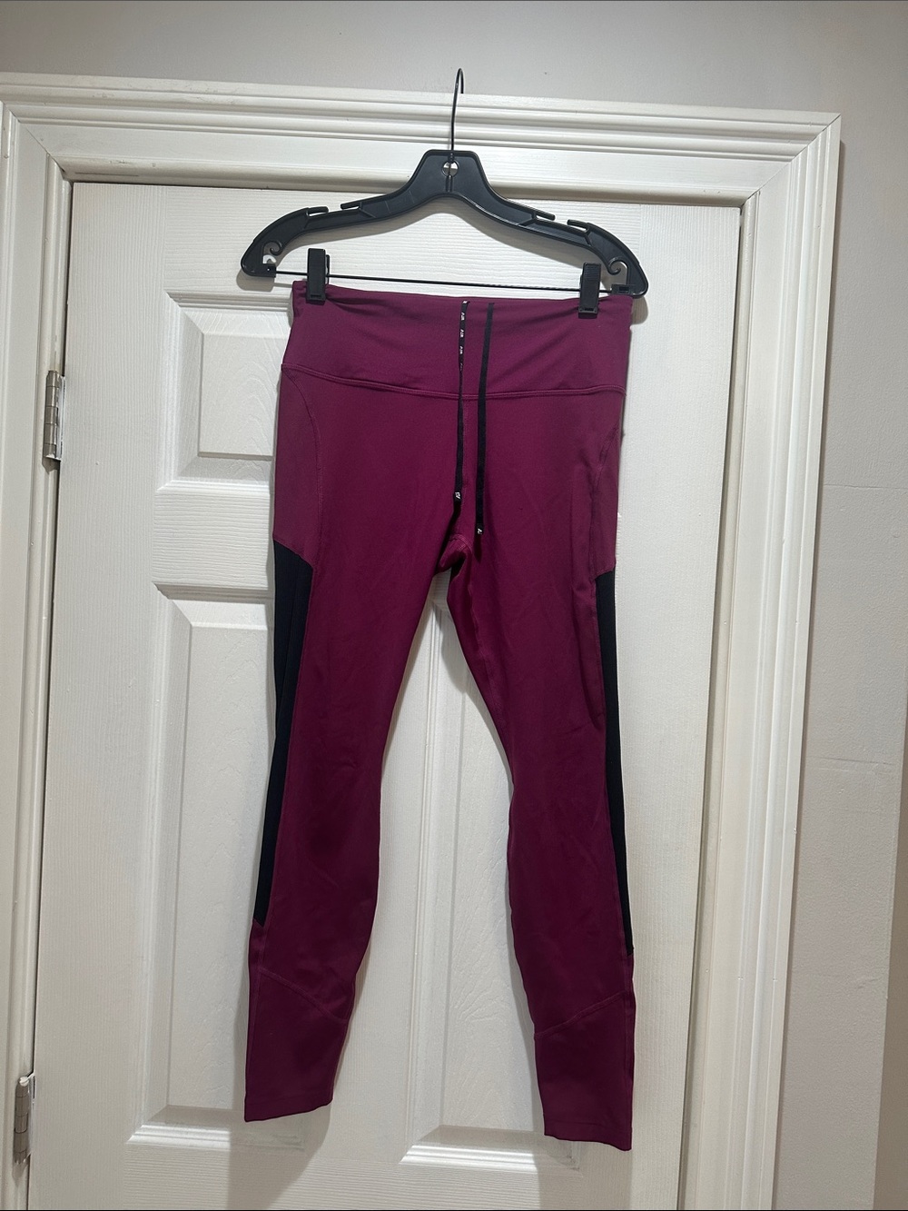 Nike Plum Active Leggings with Black Side Panels